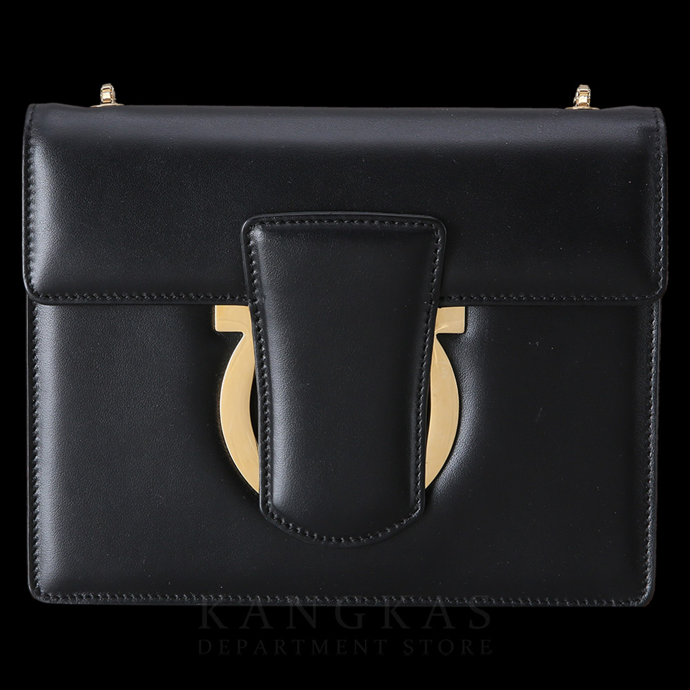 FERRAGAMO(USED)페레가모 간치니 체인 플랩백